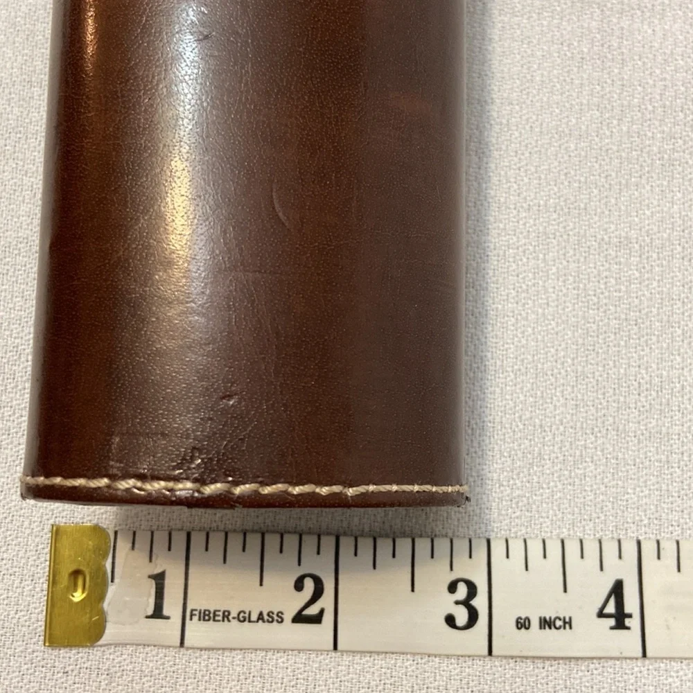 Vintage Eyeglasses Case & Wire Rim Bi-focal Glasses - Flip Top With Mirror -EUC